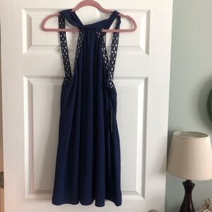 Lulu’s navy blue summer event dress in size L